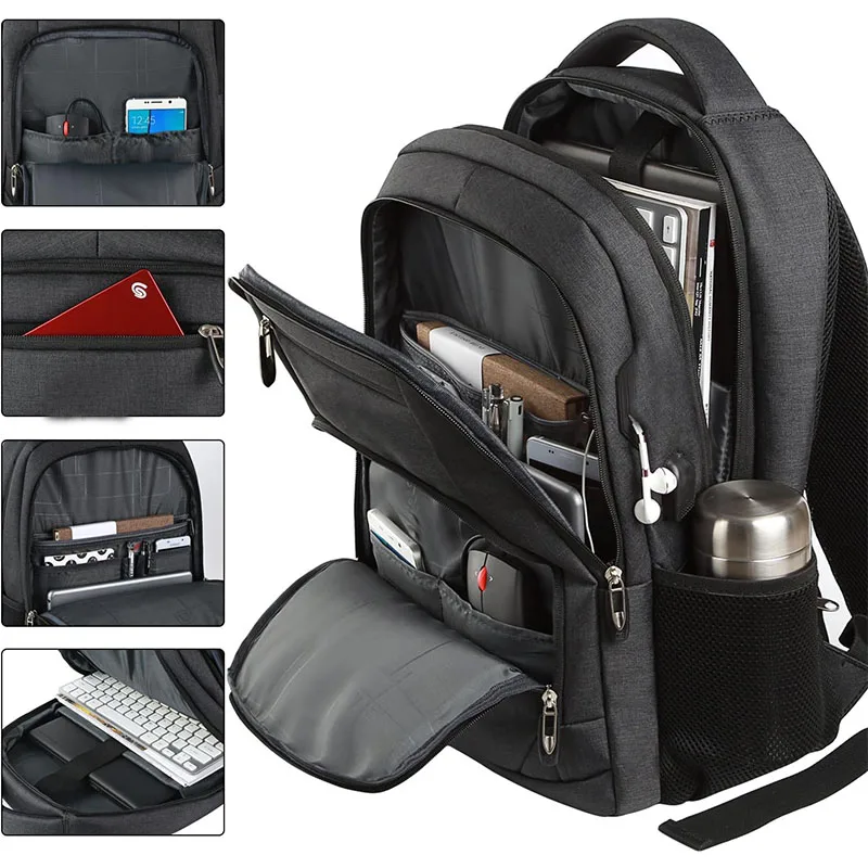 custom logo business Travel Anti Theft Slim Durable Laptops Backpack for work business
