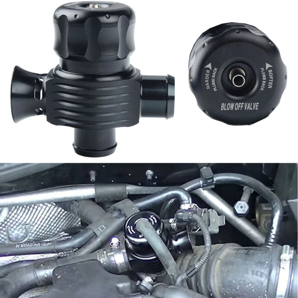 1 Set Auto Universal Turbo Blow Off Valve Kit BOV Dump Valve Wastegate Turbo Valve Adjustable Aluminium Alloy Bilateral Vent BOV