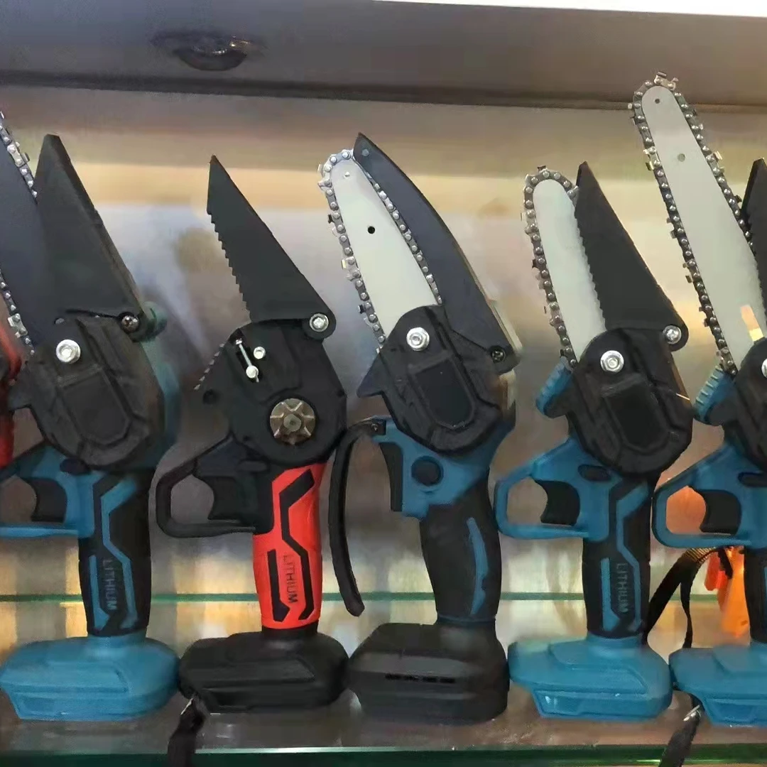 Hot Sale  Electricity High Quality Metal and Nylon Cordless Mini Chainsaw with Lithium Battery