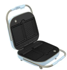 Breakfast multifunctional adjustable temperature detachable sandwich maker with 3 in 1 plate