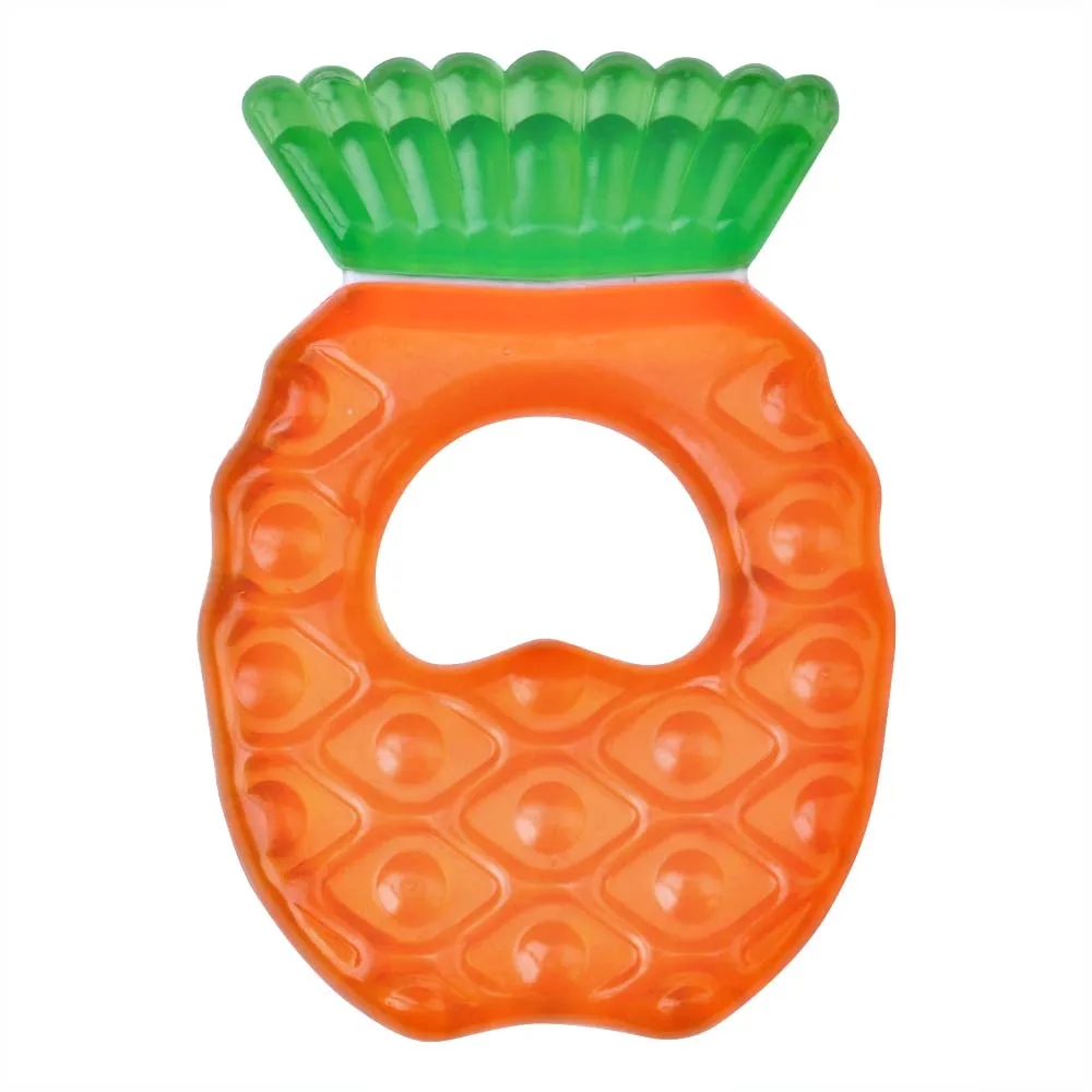 
wholesale colourful infant teether toy fruit teether natural baby teething gel 