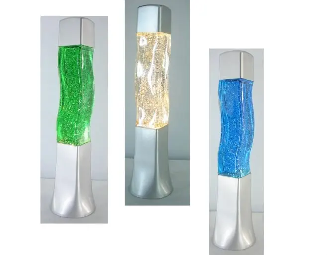 
2020 New retro promotion aluminum christmas party decoration lighting night novelty groovy shinning glitter wave lava lamp 
