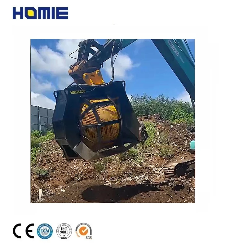 Screening Bucket Crushing Outlaw Padding Buckets Mini Screening Bucket for 10-17 ton excavator
