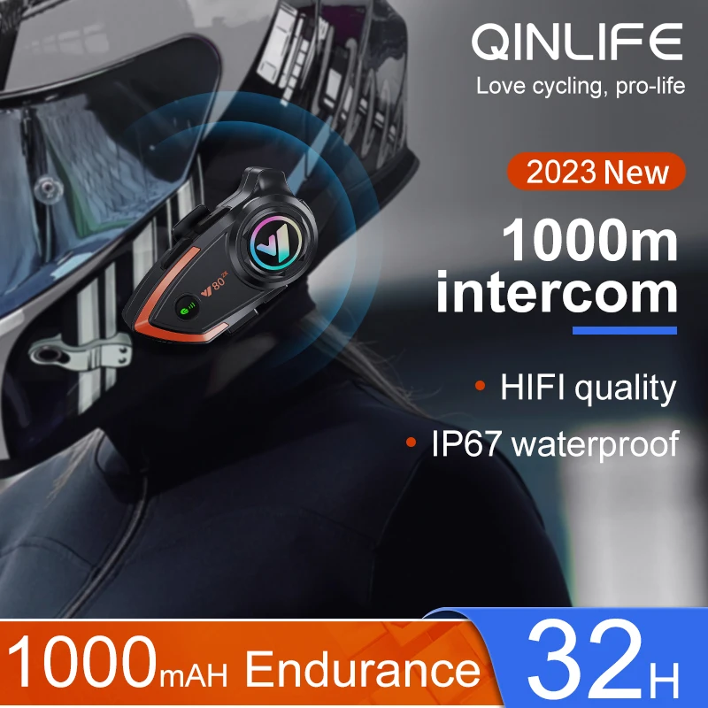 Y80-2X Full Duplex Walkie Talkie Headset Mic Universal Headphone Intercom Telephone Two Way Earphone Helmet Headphone Bt 5.0