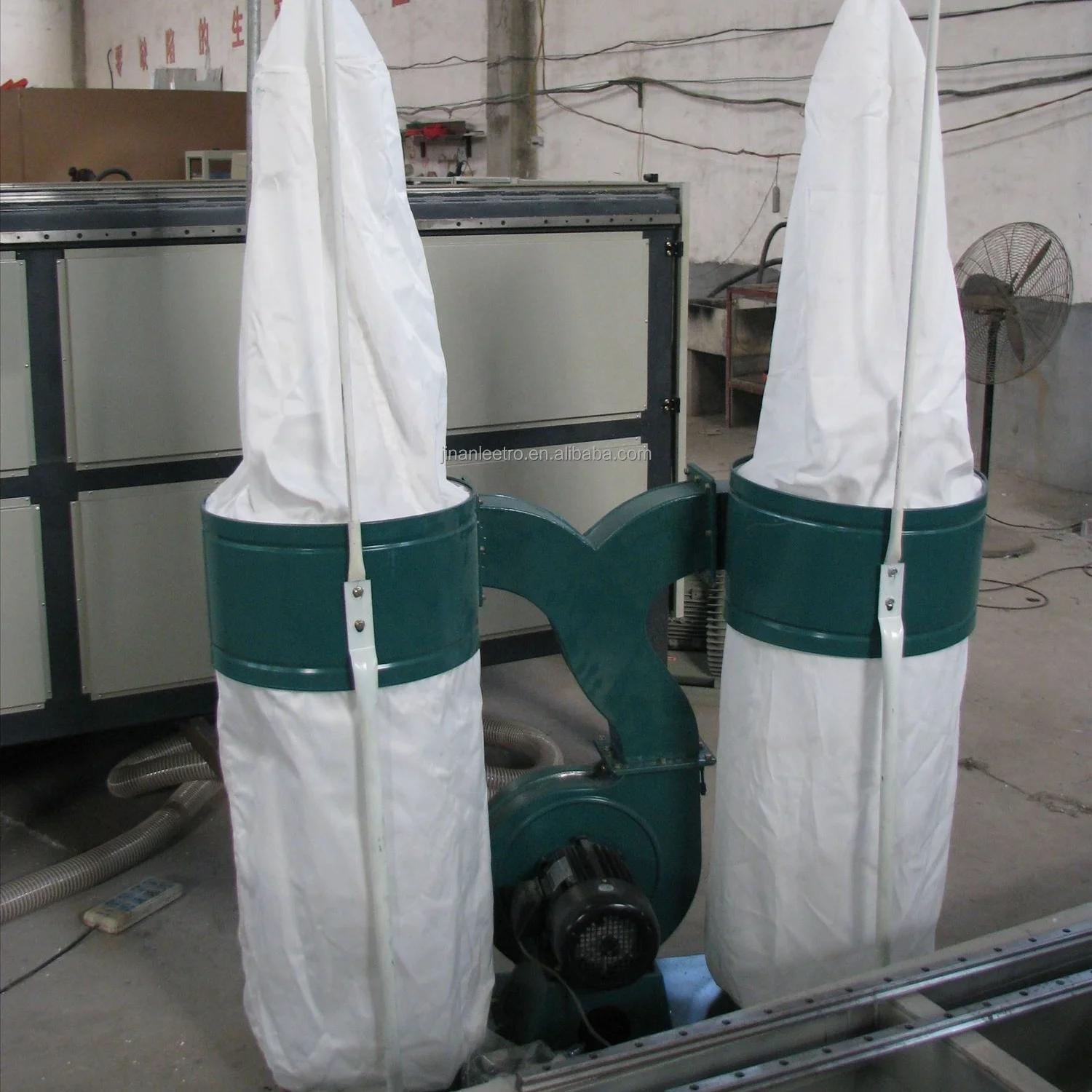 3.2Kw Dust collector 2 bags for woodworking Machine