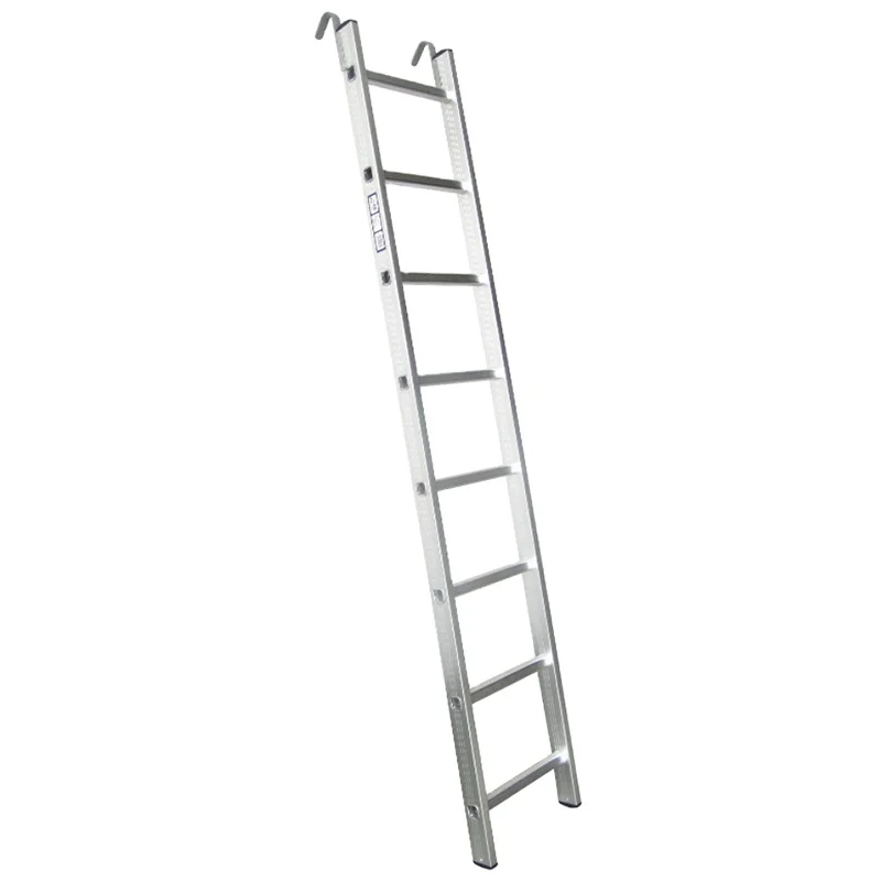 DX- GSSH108 Scaffolding ladder Aluminum straight safety outdoor 8 steps ladder with Hook