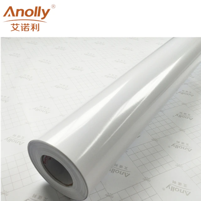 Anolly Printable Adhesive Black Back Car Wrap Vinyl Sticker Roll printable vinyl for digital printing