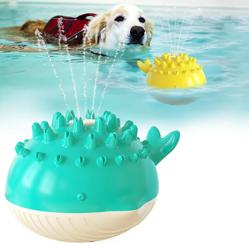 2021 Summer Electric Pet Floating Swimming Pool Toy for Dogs, Anxiety Relieving Smart Interactive Multi-Functional Tooth Brush