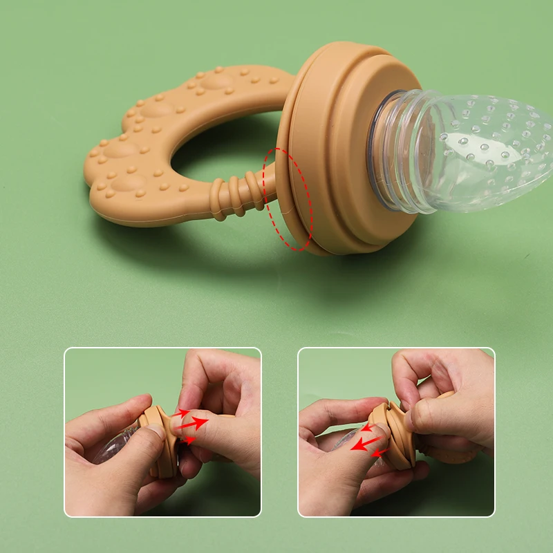 Silicone Baby Food Fruit Pacifier Feeder| Silicone Feeder Fruit Holder Sucker for Baby Infant