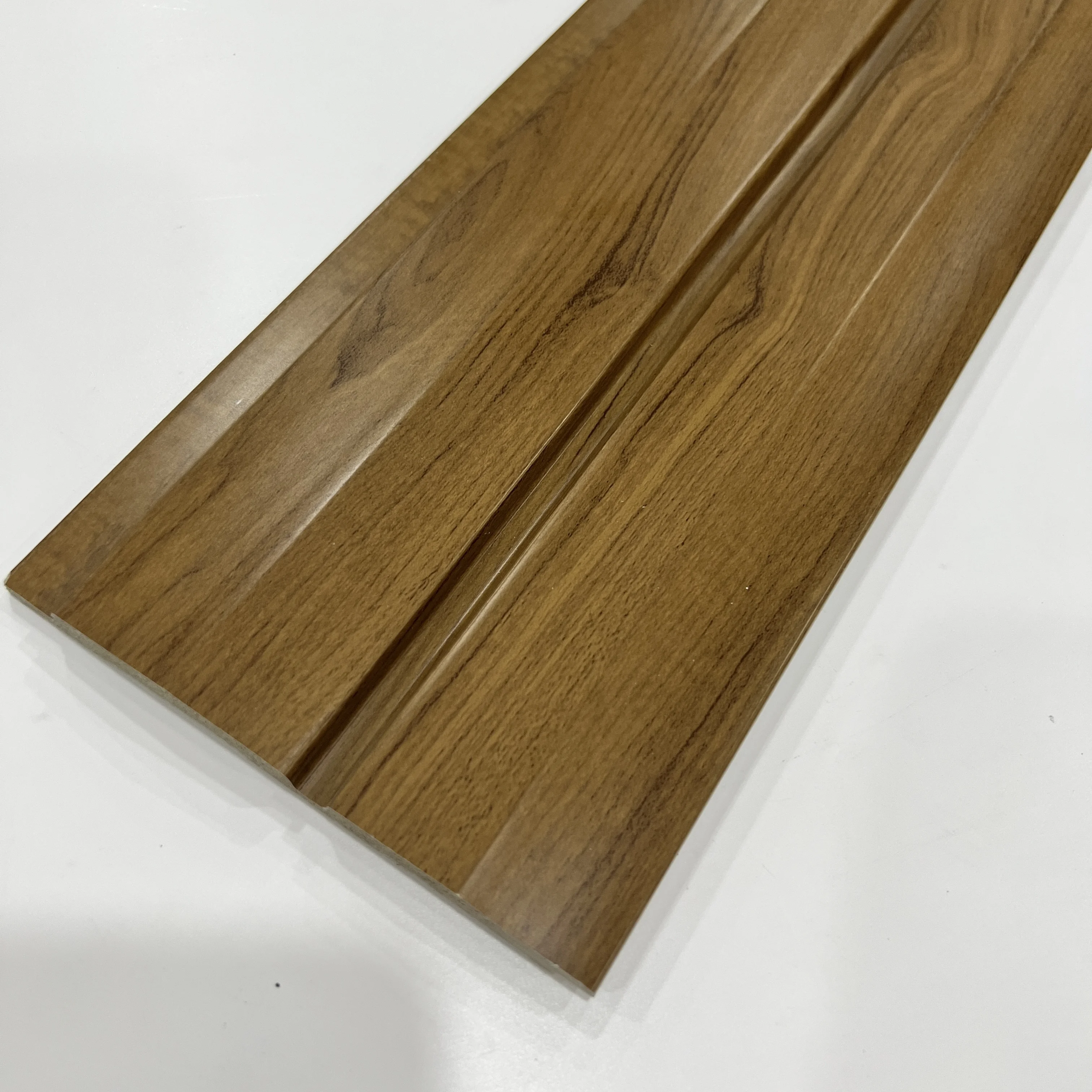 Whole Sale Price Home Decorating Material Interior Wall Cladding 120*12mm PVC Wall Panel PS Wave Board