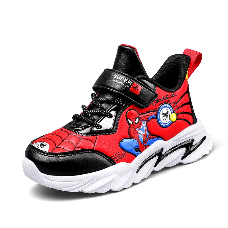 Wholesale Custom Cartoon Spider Kids Sneakers EVA Home Outdoor Sport Boys Shoes for Children Kids