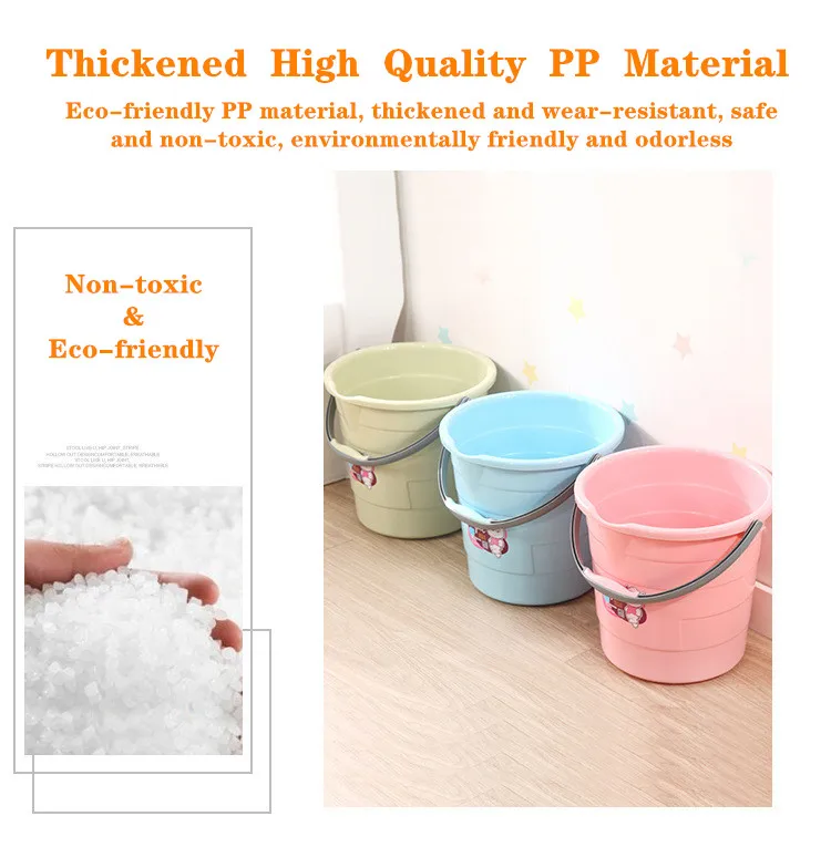 Houseware Glow Bucket 20.8 L cheap water storage plastic bucket with the mouth/spout