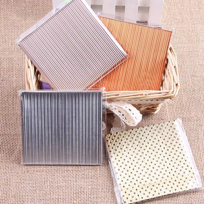 Embossed and printed corrugated chocolate wrap aluminum foil for chocolate packaging