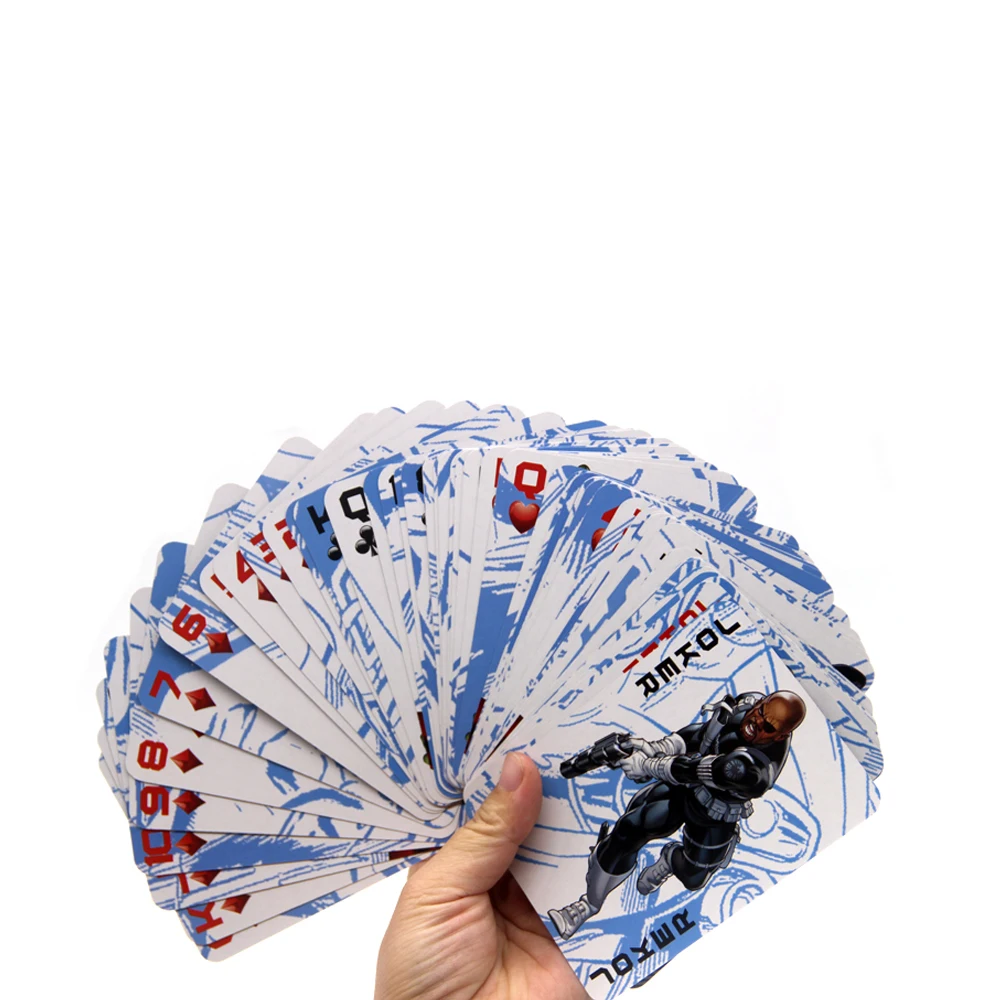 Free sample full color printed wholesale manufacture custom poker card paper playing cards