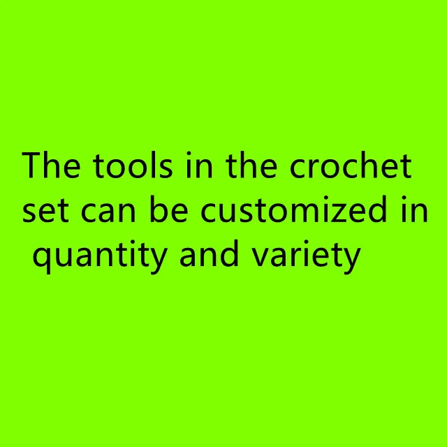 Factory direct selling crochet set with various tools for free combination suitable for weavers, consisting of a set of 30 tools