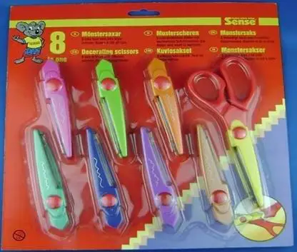 stainless steel student craft paper scissor in plastic material