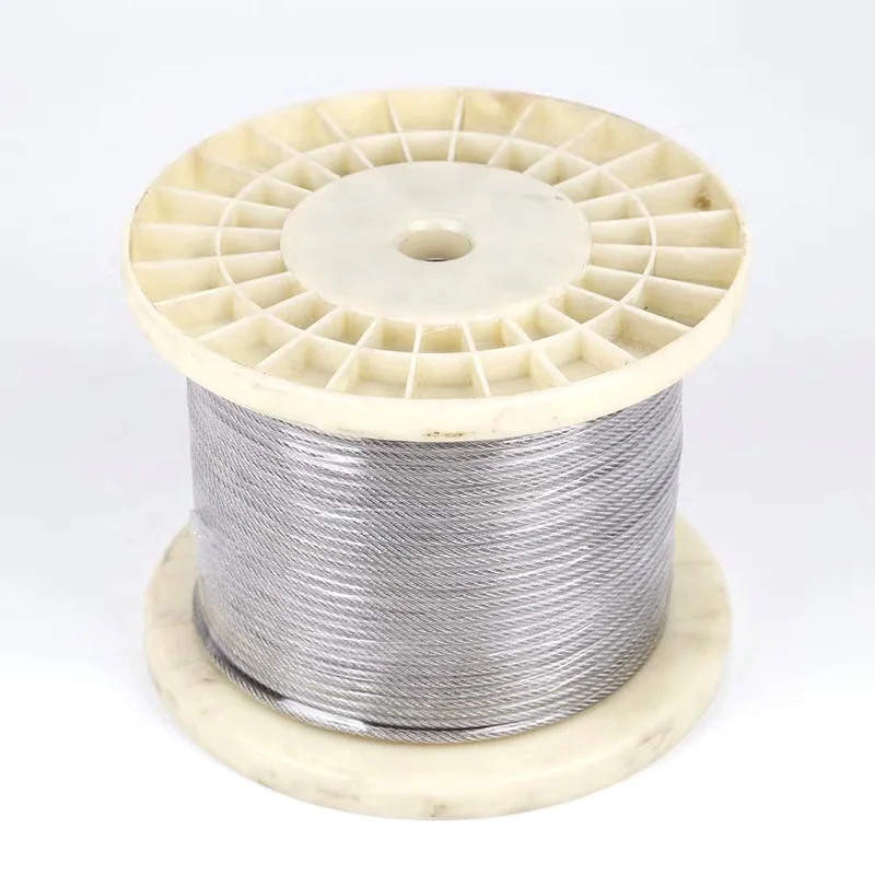 7*7/7*19 0 8 мм-12 мм 304 Проволочный Трос из нержавеющей стали от производителя индивидуальное ограждение рыболовная