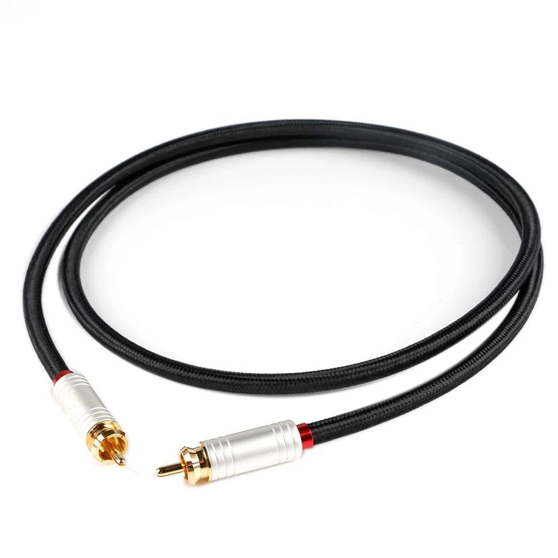 Digital Audio RCA Cable Premium Stereo RCA to RCA Coaxial SPDIF Cable Male Speaker Hifi Subwoofer Cable AV 0.5m 1m 2m 3m 5m