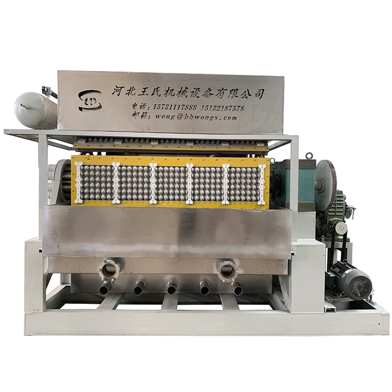High output wasted paper egg tray making machine with iron box type drying