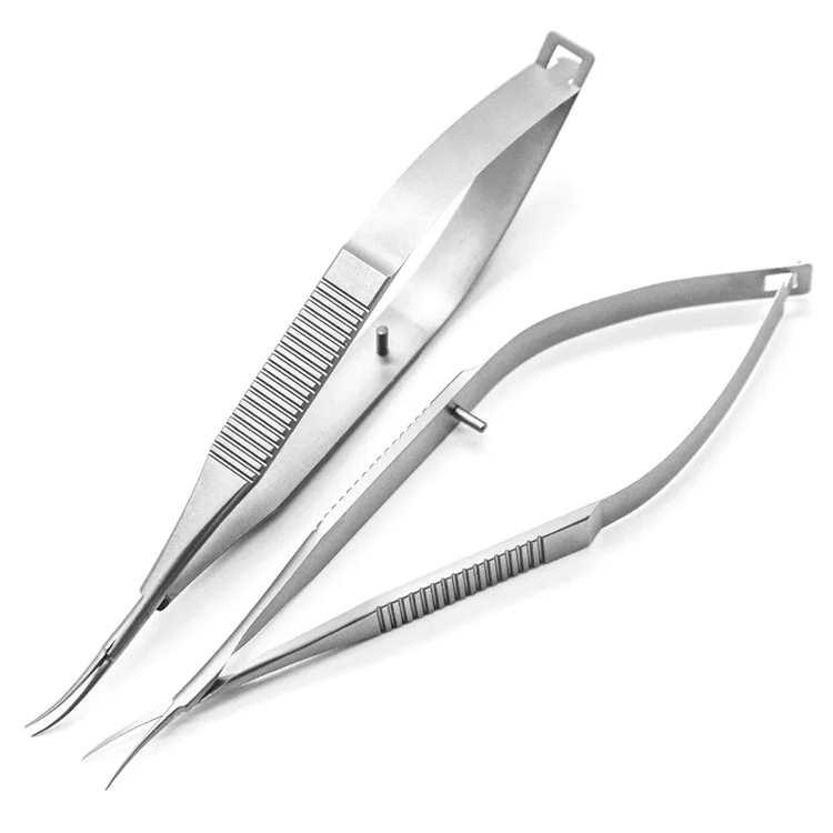 Corneal bending scissors Stainless steel ophthalmic instruments surgical scissors