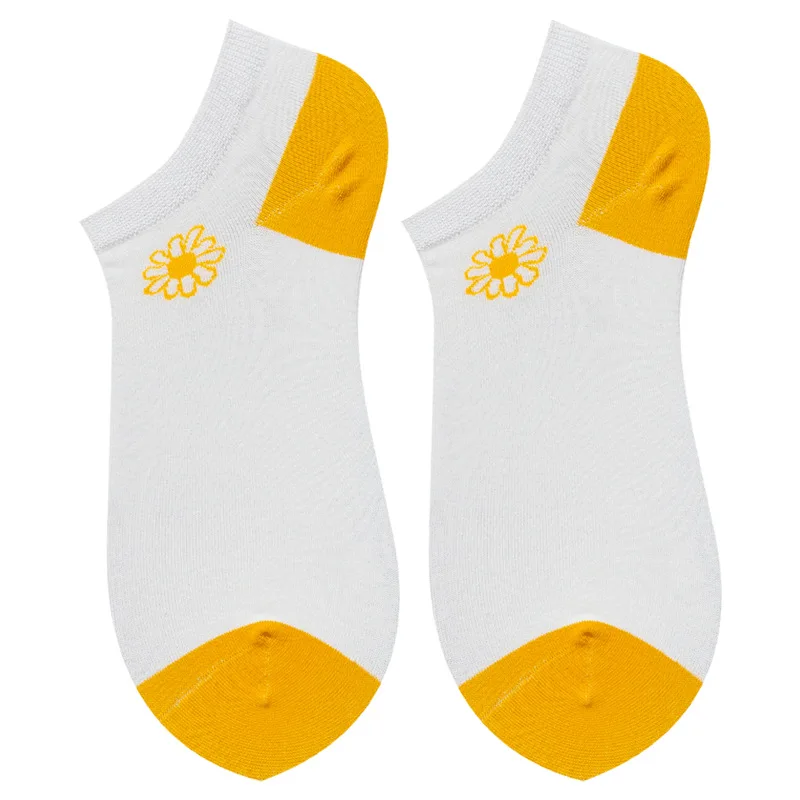 Woman Combed Cotton Printed Free Size Middle Tube Crew Socks Custom Logo
