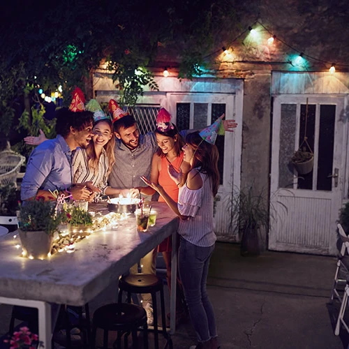 Tuya Smart IR Wifi BT APP Control Color Changing Outdoor Waterproof Led Bulb Strip Holiday Christmas Decoration Light