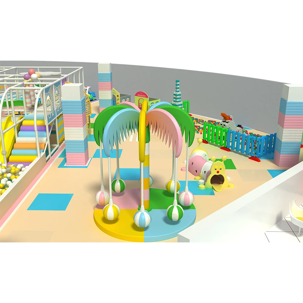 Large play area indoor mall with playground