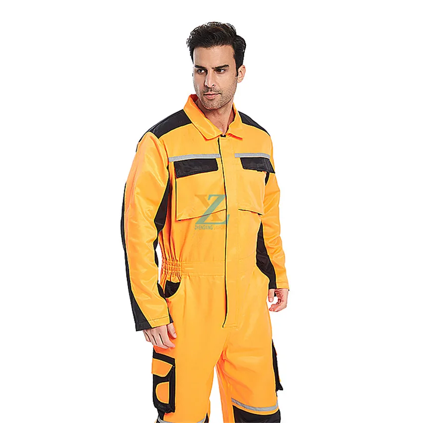 100% Cotton Fireproof Construction Workwear Protective Overall For Man