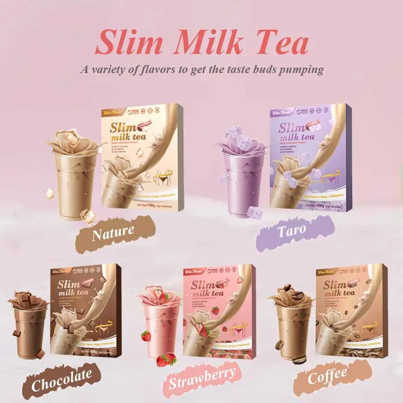 Custom Milk Slim Tea Best Slimming Herbal Fast Private Label Skinny Detox Burn Tummy Slim Milk Tea Bag