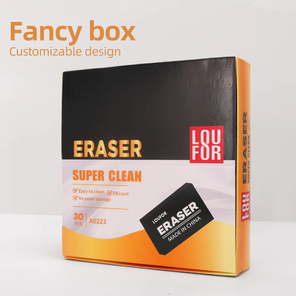 2B Cool Soft Erasers For Kids Rubber Toy Black Stationery School Office Supplies Creative Eraser