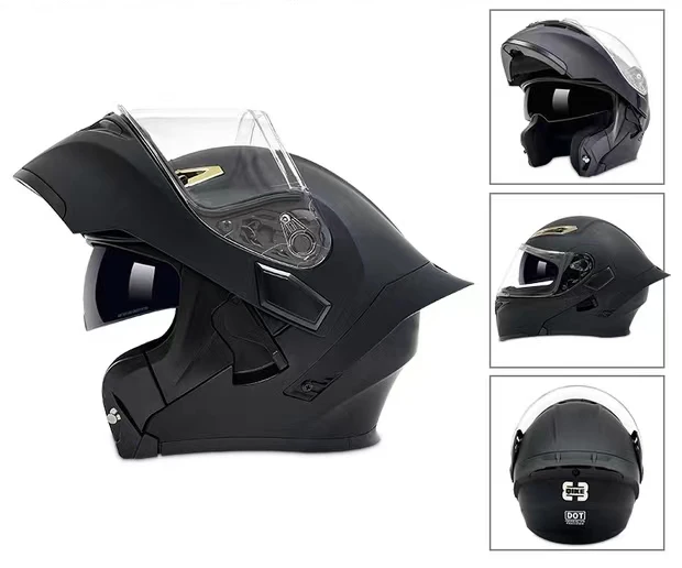 Wholesale full face Riding Helmet motorbike helmet DOT Motocross Flip Up helmet dual