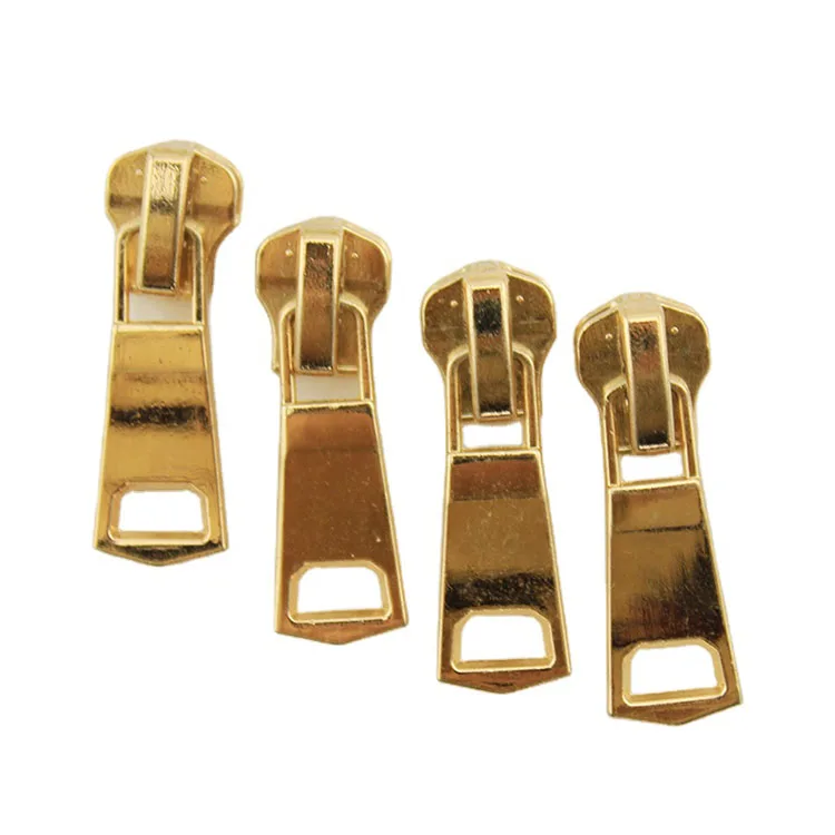 YAB Высококачественная фурнитура для сумок металлическая застежка молния пользовательский выгравированный логотип золотая