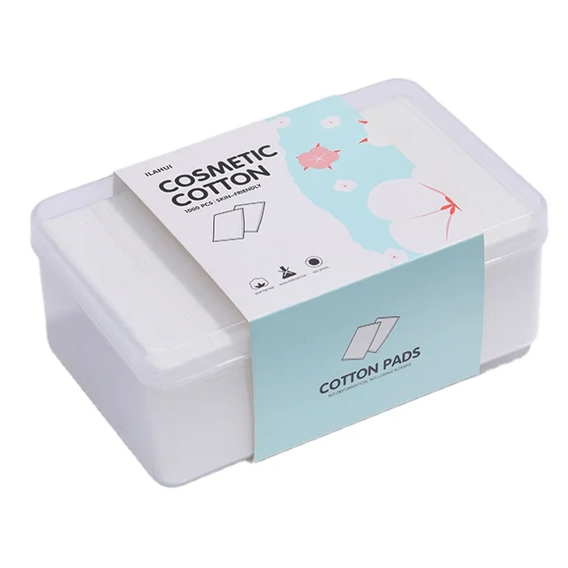 
Guaranteed Quality Skin Friendly Soft Box Containing 1000 Pieces Of Cotton Pad 