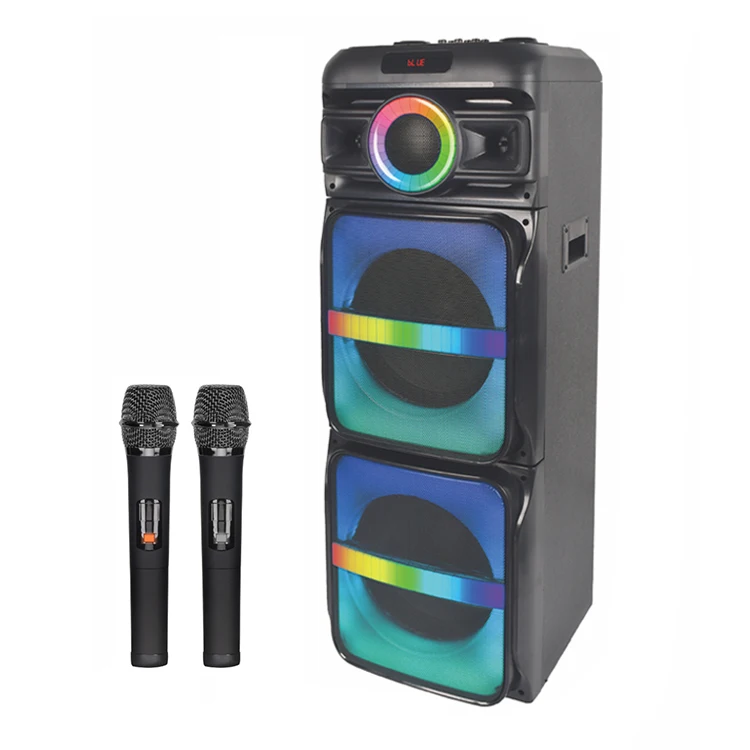 Speaker dual 12 inch professional caixa de som partybox woofer speaker home theater system wireless speaker