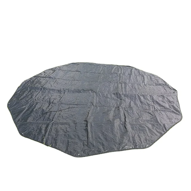DANCHEL OUTDOOR 5M Black Lightweight Tent Footprint Mat for Bell Tent Camping Picnic Hiking