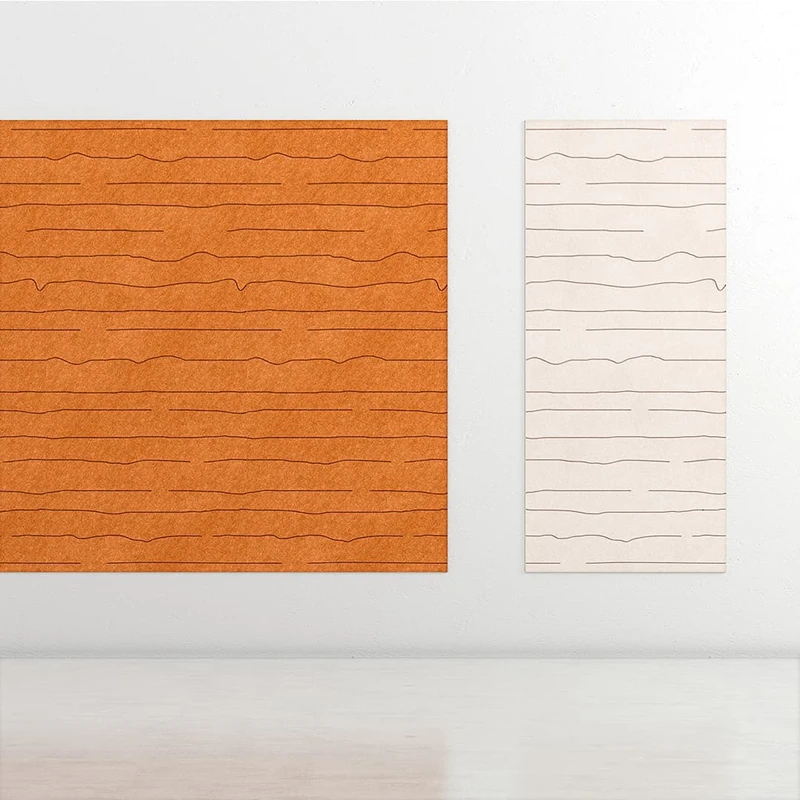 EU Standard PET Felt Acoustic Panels Soundproof 100% Polyester Fiber Acoustic Panels