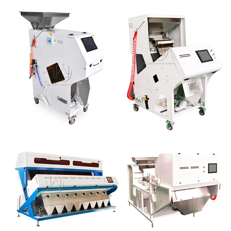 500-1500kg/h coffee beans rice garin color sorting copper aluminum pellets quartz stone ejector valves color sorter machine