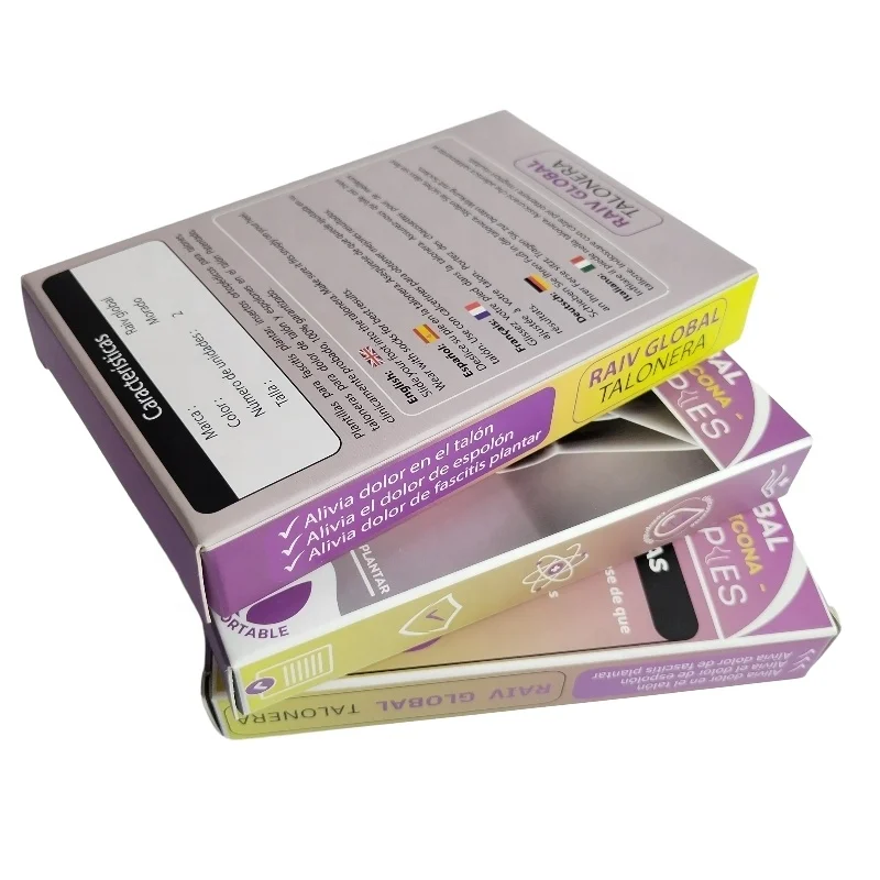 low MOQ Manufacturer Custom size thicker Ivory Cardboard folding paper boxes for insole or shoe pad