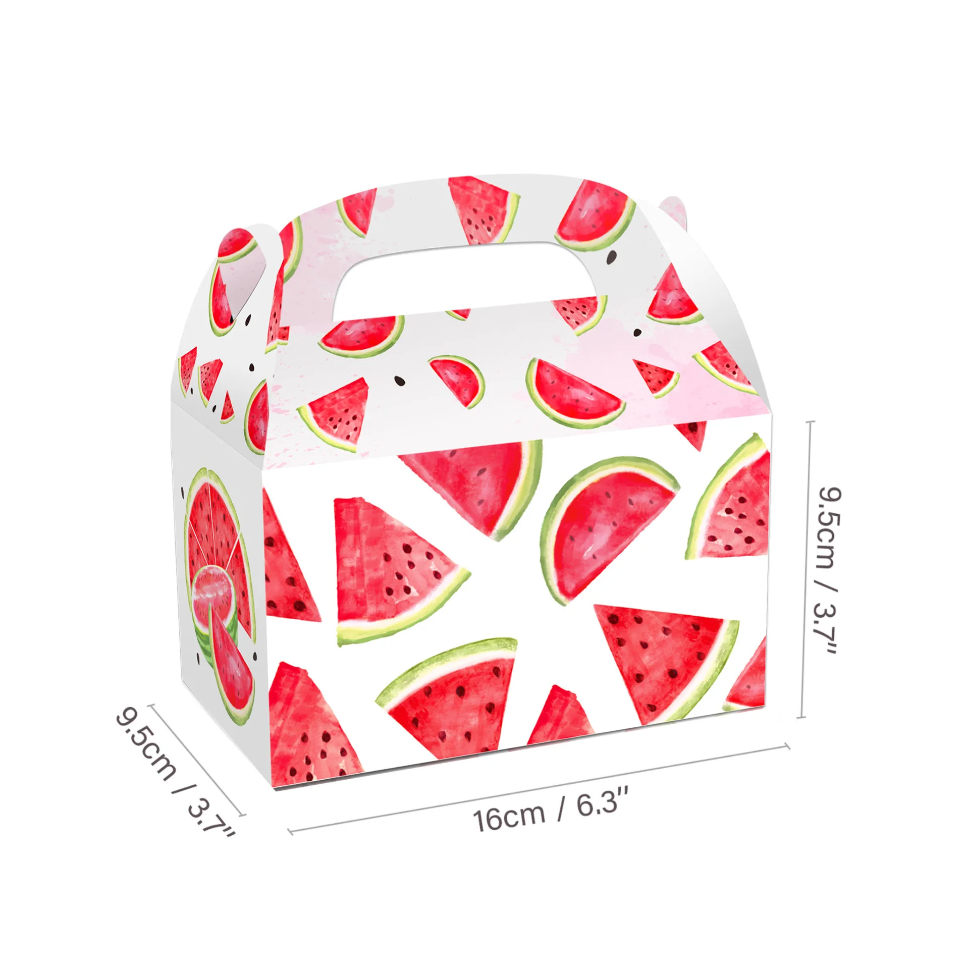 Pafu Watermelon Party Paper Boxes Candy Boxes Summer Fruit Birthday Party Supplies for Summer Pool Party Decorations