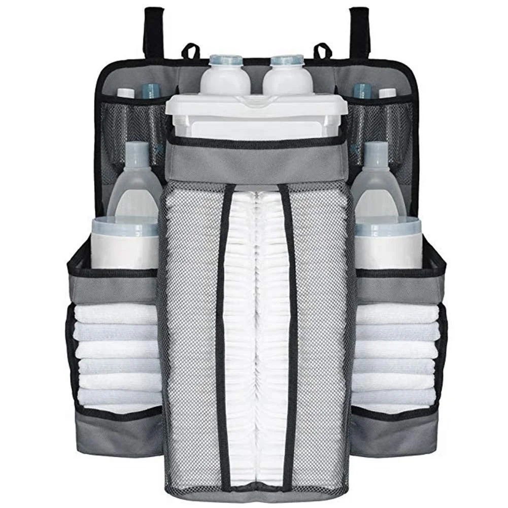 Factory Custom Hanging Nursery Organizer And Baby Changing Table Diaper Stacker Baby Diaper Caddy