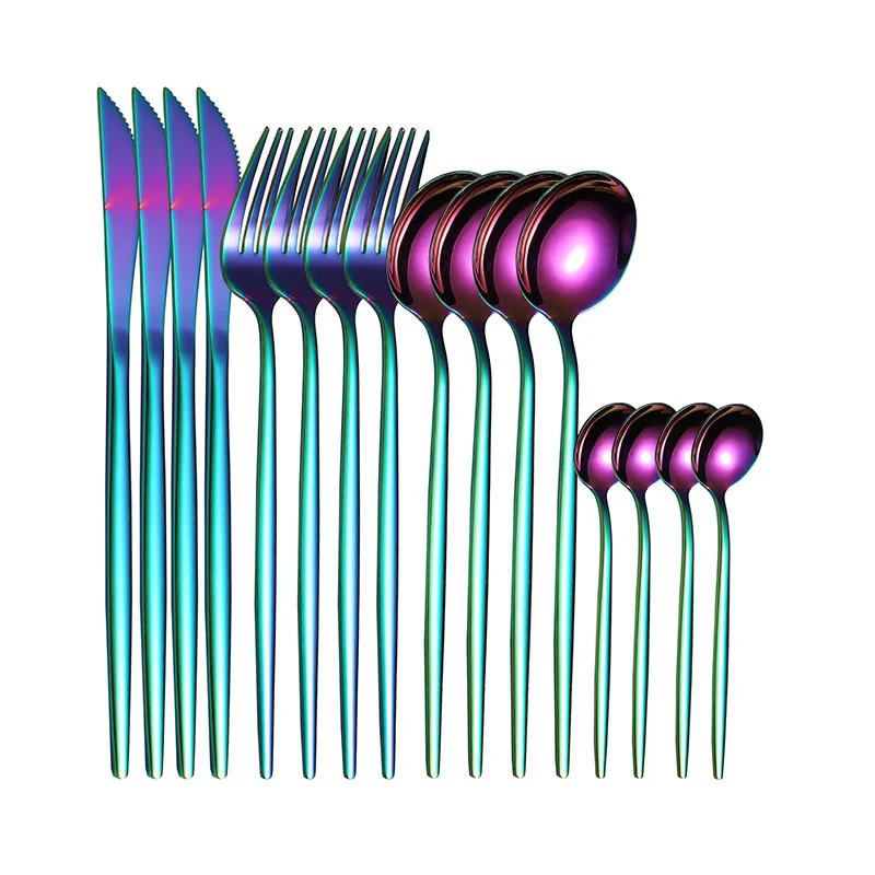 Stainless Steel Flatware 24 pieces Cutlery Set With Customizable Packaging