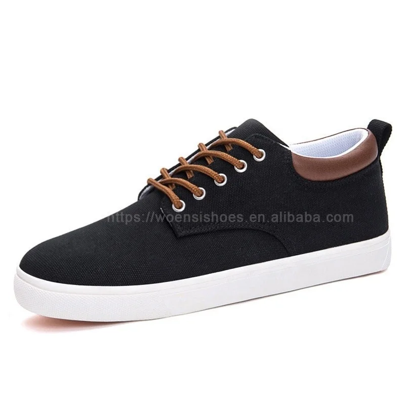 2025 new fashion lace up sneakers men casual shoes custom cheap men canvas shoes