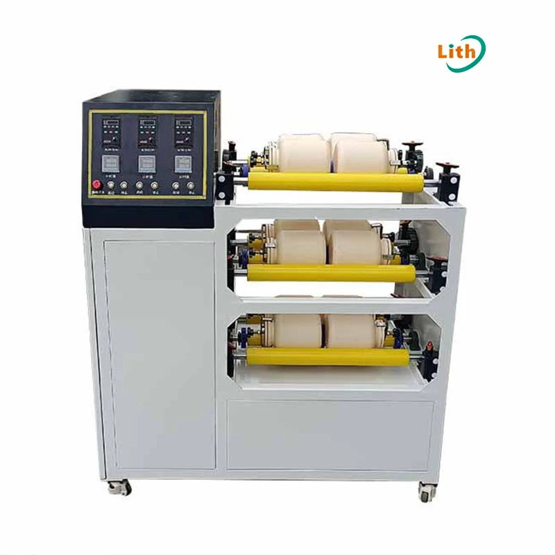 Laboratory Roller Ball Mill 12 Working Stations 3 Layers Jar Rolling Ball Mill for Both Wet and Dry Powder Grinding