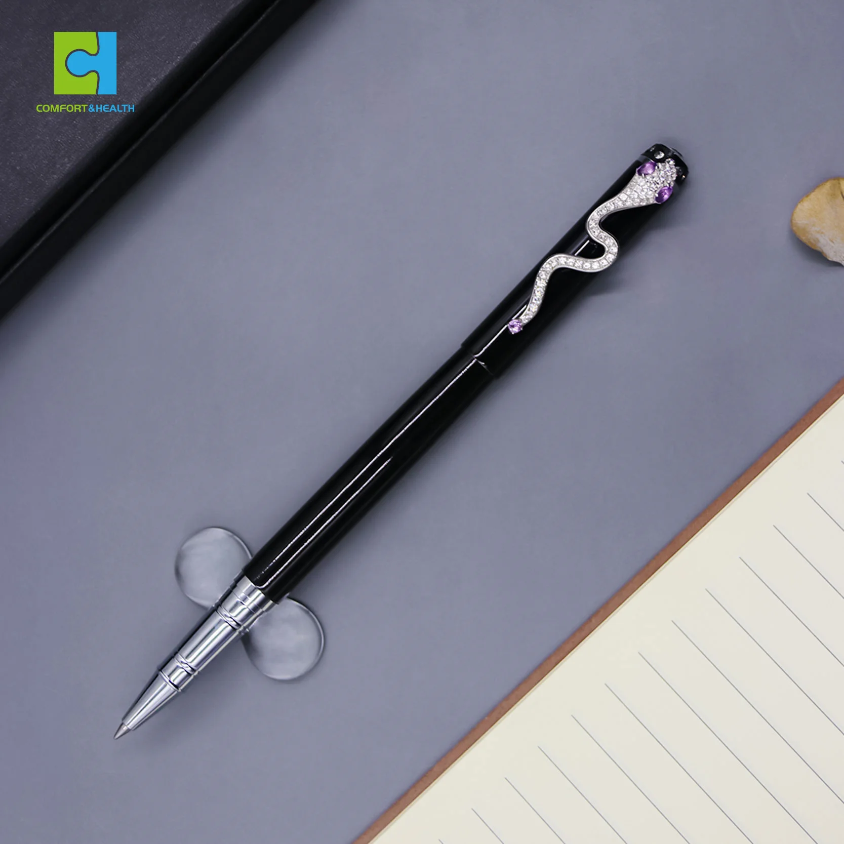 High Quality  Luxury Crystal Wand Gift Snake Mystic Top Ballpoint Gemstone Diamond Crystal pens