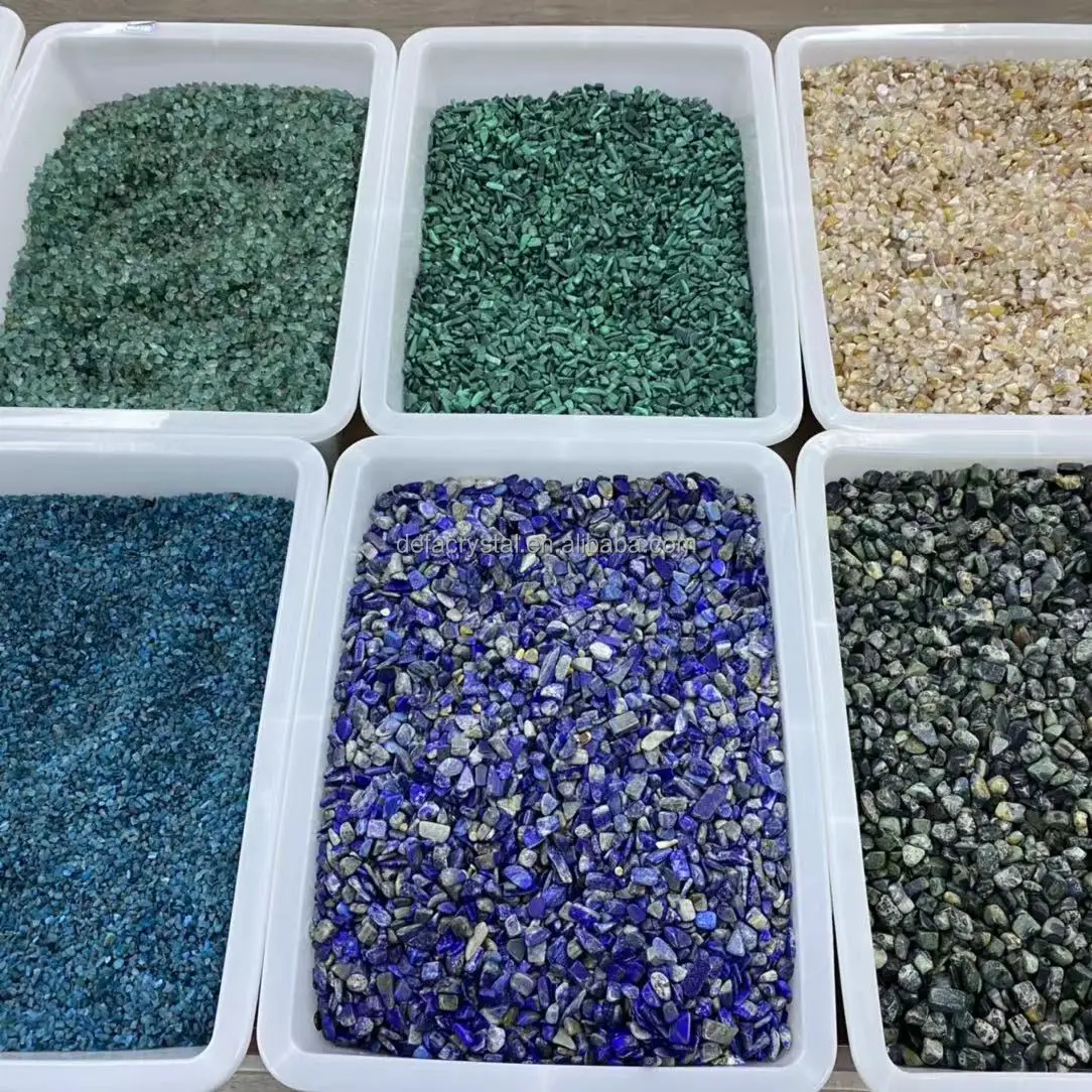 Defa factory natural high quality gemstones crystals healings stones chips tumbled crystals for fengshui
