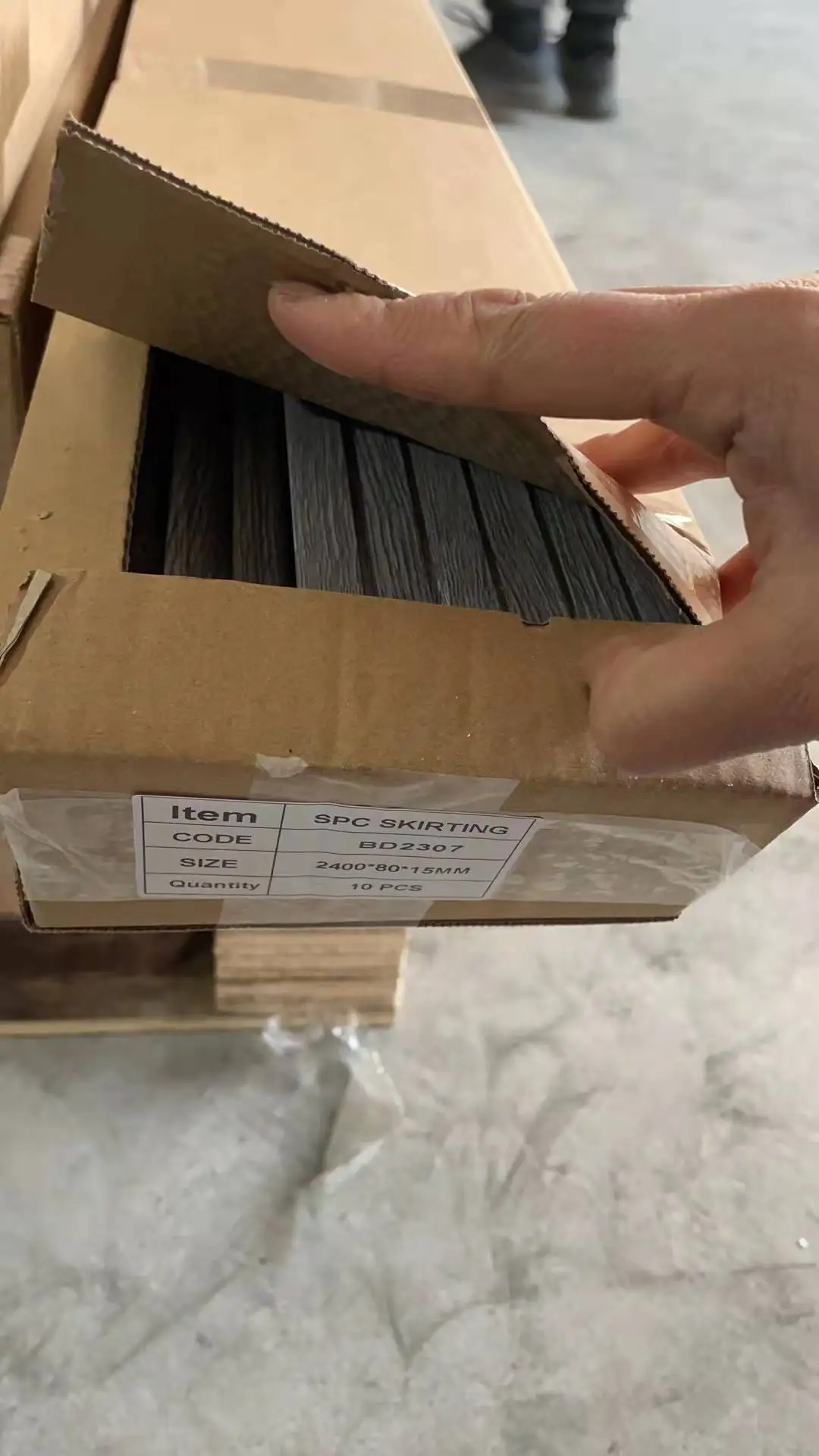 SPC Skirting Flooring accessories for flooring decoration