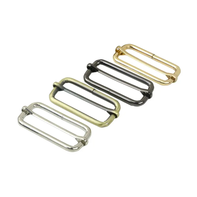 Consen 50mm Adjuster Slide Buckle Bags Hardware Accessories Square Roller Pin Buckles for Handbag