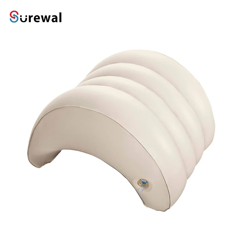 SUREWAL Hot Tub Removable Inflatable Lounge Headrest Bath Pillow Spa Accessory for Backyard Bathing SPA pillow for Head
