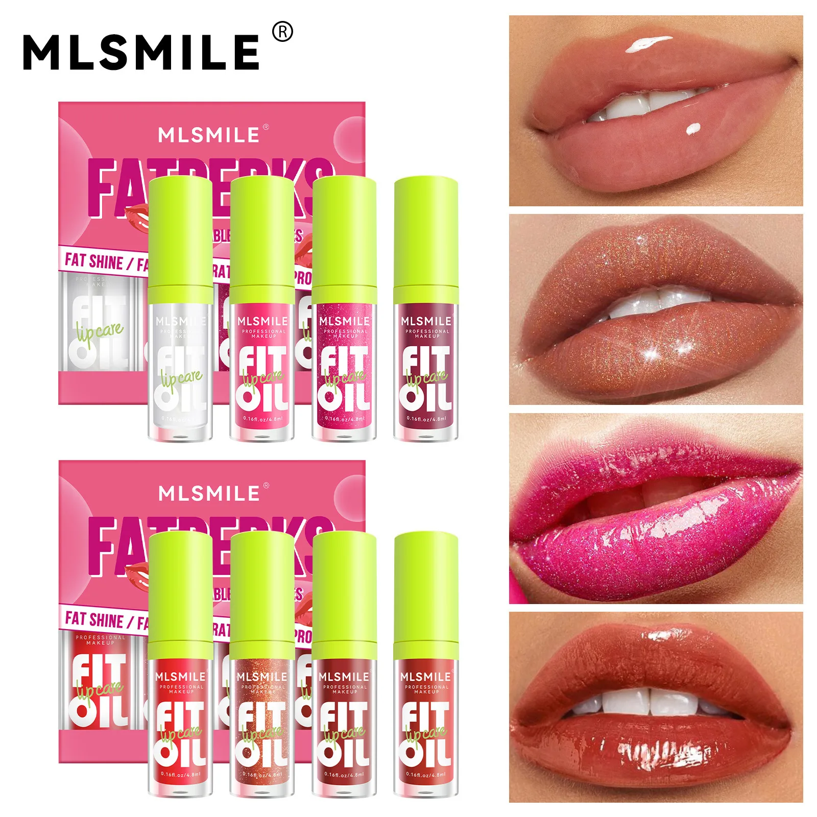 Beauty  makeup set Long Lasting Matte lipstick lip gloss Brightening lipstick Tint   Shiny Pearl Plump lips oil