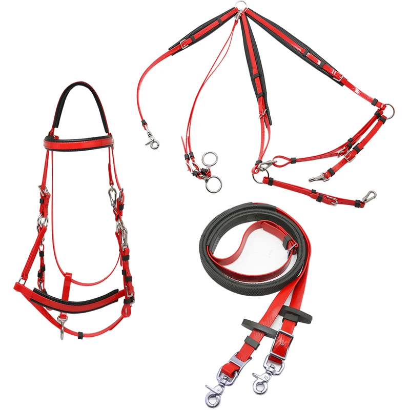 Horse Equipment Equestrians Horse Endurance Full Set with halter rein breastplate